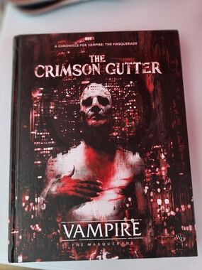 The Crimson Gutter Vampire RPG Hardcover - Red & Black Cover